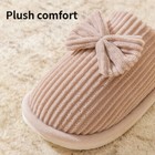Women s Cozy Stylish Bow Slippers     Soft Warm Indoor Comfort Home Shoes Gift