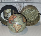 Authentic Model Vaugondy 1745 World Globe Universal Replica  3 1 2  Diam W box