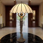 Large Italian Art Deco Tiffany Lamp  carmenta  Unique Table Lamp Tiffany