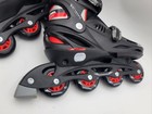 Roller Derby Velocity Adult Inline Skates Adjustable Size 7-10 Red Black W150l