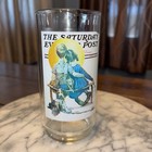Vtg 1987 80s The Saturday Evening Post The Spooners Norman Rockwell Arby s Glass
