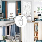 50pcs Curtain Track Mute Slider Curtain Hook Buckle Curtain Hanging Roller Hooks