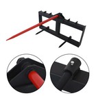Heavy Duty 3000lb Attach 49  Hay Bale Spear Skid Steer Tractor Loader Quick Tach