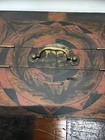 Antique 19thc American Folk Art Painted Double Lidded Document Box Hudson Valley