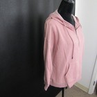 Hippie Rose Hoodie Sweater Sweat Shirt Top Blouse Pullover Womens M Pinkish