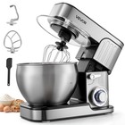 7 4 Qt Tilt Head Stand Mixer 500w Electric Dough Mixer  6 Speeds  Stainless Stee
