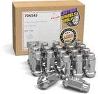 20 Pcs M12 X 1 5 12 X 1 5 Thread Bulge Acorn 1 90  Long Lug Nuts Chrome 3 4 