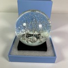 Coolsnowglobes Winter Season Woods Scene Home Decor Glass Snow Globe Black Base