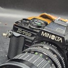 Minolta X-700 Black 35mm Slr Film Camera W  Lens   Vintage Strap