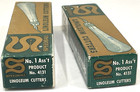 Vtg Lot 2 No  1 Speedball Linoleum Cutter Tools 2 Blades Orig Box No  4131 Usa