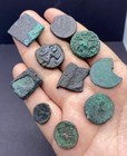 Rare Ancients Old Different Periods Authentic Bronze Coins From Afghanistan