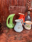 Vintage Miniature Glass Vases Bottles Clay Glass Porcelain Mixed Lot