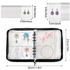 91 Slot Transparent Jewelry Organizer Book  Travel Earring Storage Case With Zip