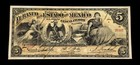          Mexico 1899 5 Pesos P-s353a M396b Bk-mex-4 Banco Estado De Mexico Toluca