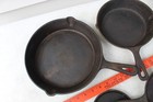 5 Lot Philippe Richard Traditional Cast-iron Skillet Frying Pan  6  8    10  4 5 