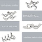 Hooshing 25pcs 1 4 -20 Wing Nuts  304 Stainless Steel 1 4 -20  Silver