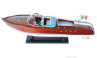 Riva Aquarama Painted Speed Boat Wood Model 26 5  Italian Mahogany Runabout New
