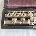 Vtg   Antique Bonneville Sterling Silver Flute Paris France Made W  Case 