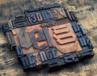 Letterpress Gothic Wood Printing Blocks Type Printer Letter Typography Antique-