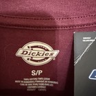 Dickies Men s Burgundy Cotton Knit Crew Neck Pocket Logo T-shirt S