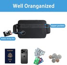 Money Belt Bag Women Passport Holder For Men Secure Hidden Travel Wallet Underco