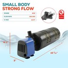 Internal Filter Aquarium Water Pump Oxygen 320gph Fish Tank 3in1 Submersible 20w