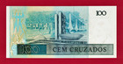 Brazil 100 Cem Cruzados 1987 Unc Note Sign  Pereira   Millet De Oliveira  P-211c