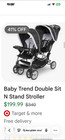 Graco Duoglider Double Stroller  Lightly Used  No Longer Needed