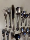 Lot Of 33 Pieces Vintage Silverplate Flatware Mixed Pieces Patterns Repurpose