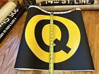 Huge Ny Subway Q Train Vintage Kings Highway Brooklyn Manhattan Roll Nyc Sign