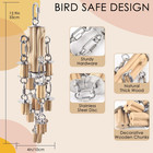 Parrot Toys For Large Birds With Detachable Parts  304 Stainless Steel And Natur