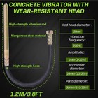 850w Cordless Electric Concrete Vibrator Compatible With Makita 18v Battery     