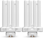 Kor Pack Of 2 - Fml27-65k Light Bulbs 27 Watt 4 Pin Fml Lamp Replacement Bulb 65