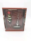 New Elements Wine Set Christmas Tree Glass Bottle Topper   Corkscrew 2 Piece  