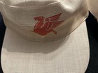 Vintage Mobil Pegasus Gas Station Attendant Caps Lot Of 2 Made In Japan Medium