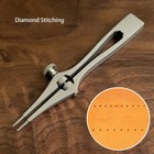 Spacing Adjustable Leather Craft Pricking Irons Stitching Lacing Punching Chisel