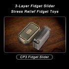 Magnetic Metal Fidget Toys Push Card Slider Stress Relief Edc Toy Haptic Coin