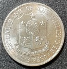 Philippines 1961 Peso Jose Rizal National Hero Republic Silver World Coin   Bu