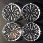 New Gorham Lady Anne Coasters  Cut Lead Crystal  3 1 2   Made In Germany  4pcs
