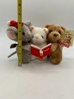 Vintage Russ Berrie Luv Pets Christmas Plush Mouse Cat Bear Christmas Carolers