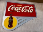 Coke Flange Double-sided Bottle Sign Drink Coca-cola Logo 2002 Limited Run We-02