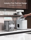 Hicozy Ice Maker Countertop ice In 6 Mins  24 Lbs day  Portable   Compact Gif   
