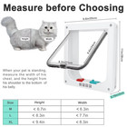 Xl Pet Cat Flap Door 4-way Magnetic Lockable Gate For Large Cats   Small Dogs