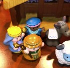 Fisher-price Little People Vintage Christmas Nativity Stable   Figures Lot