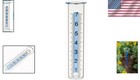 7  Capacity Rain Gauge Glass Replacement Tube With Lid Design For Yard Garden   