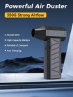Compressed Air Duster Air Gun - Powerful Cordless Rechargeable 4-gear Adjusta   
