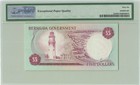Bermuda  5 Dollars 1970  P-24a Government  Low S n  A 1 000179  Pmg 66 Epq Unc
