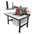 Used Woodworking Edge Banding Machine Double -side Gluing Adjustable Speed 110v