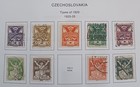 Czechoslovakia- 1920 - 25 - Lot Of Stamps  On Album Page - Used