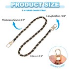 2pcs Leather Purse Handle Straps  24  Purse Straps Diy Replacement  Black